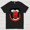 Retro Pop Culture Crazy Monster Face Cotton Summer Casual Cool Loose T-Shirt