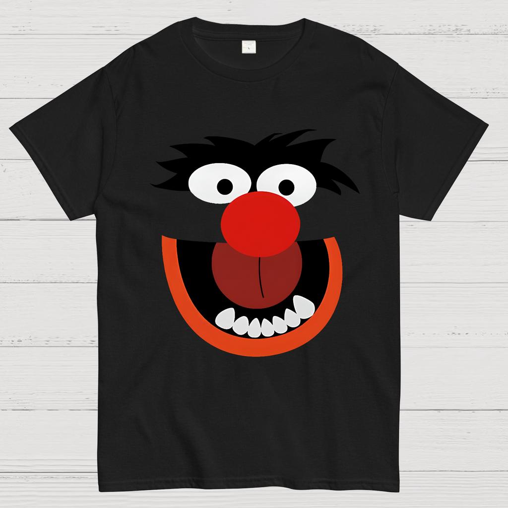 Retro Pop Culture Crazy Monster Face Cotton Summer Casual Cool Loose T-Shirt