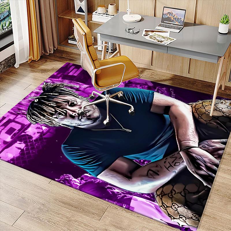 Juice WRLD Printed Absorbent Washable Carpet, Non-Slip Bathroom Mats, Kitchen Rugs, Yoga Mat,Living Room Entrance, Camping Picnic Rugs