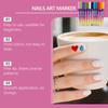 12 Colors Nail Art Pen Set Quick Drying Long Lasting Colors Manicure Nail Polish Pen for Beginners