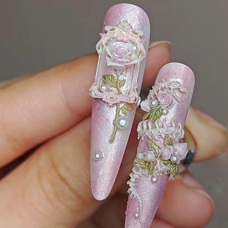 

1 шт. 3D форма змеиной кости, аксессуары для украшения ногтей, дизайн своими руками, силиконовые декоративные шаблоны для нейл-арта, форма для ногтей one size