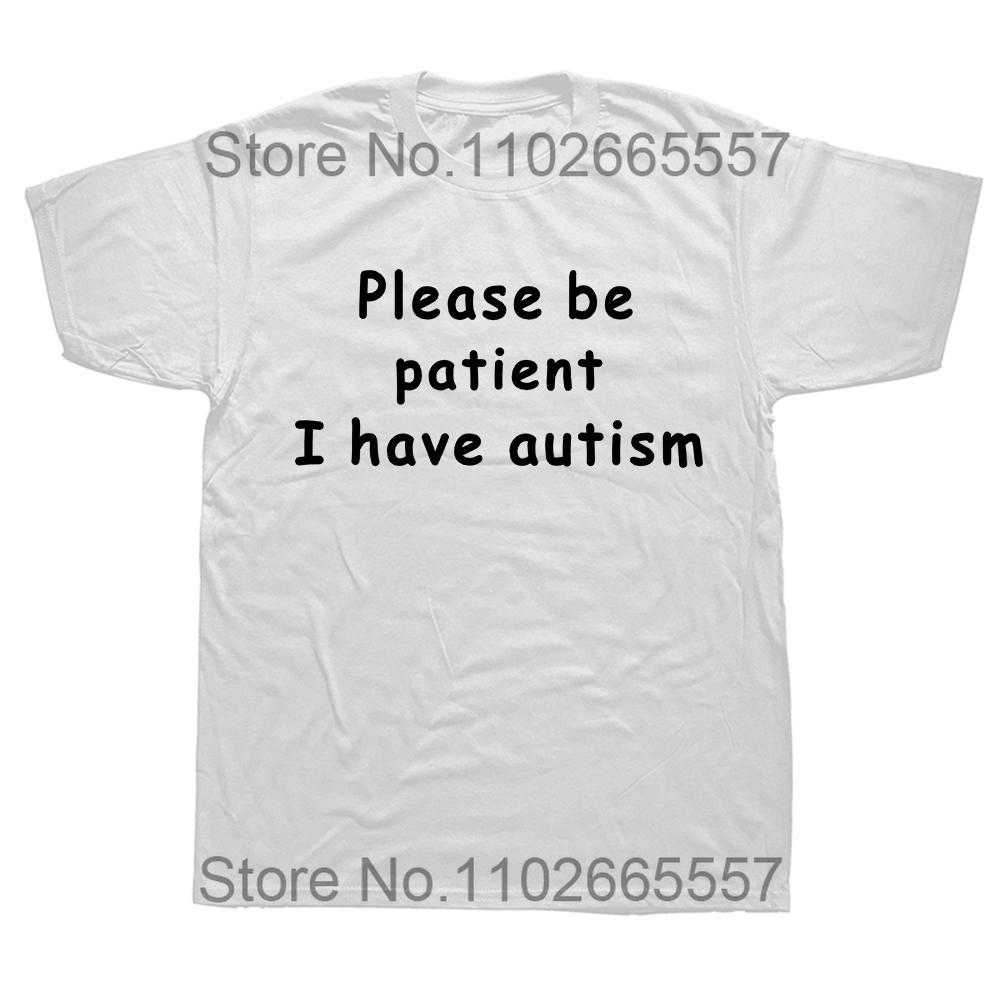 Autism University Autismus T Shirt Funny Autistic Intreovert Humor Gift Graphic T-shirt 100% Cotton Soft Unisex Tee Tops EU Size