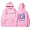 Large Size Casual Hooded Sweatshirt Solid Color Letter Printed Long Sleeve Plush Sweatshirt