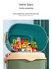 Children's Cartoon Storage Box with Wheels - Large Capacity Organizer for Toys, Clothes, and Snacks