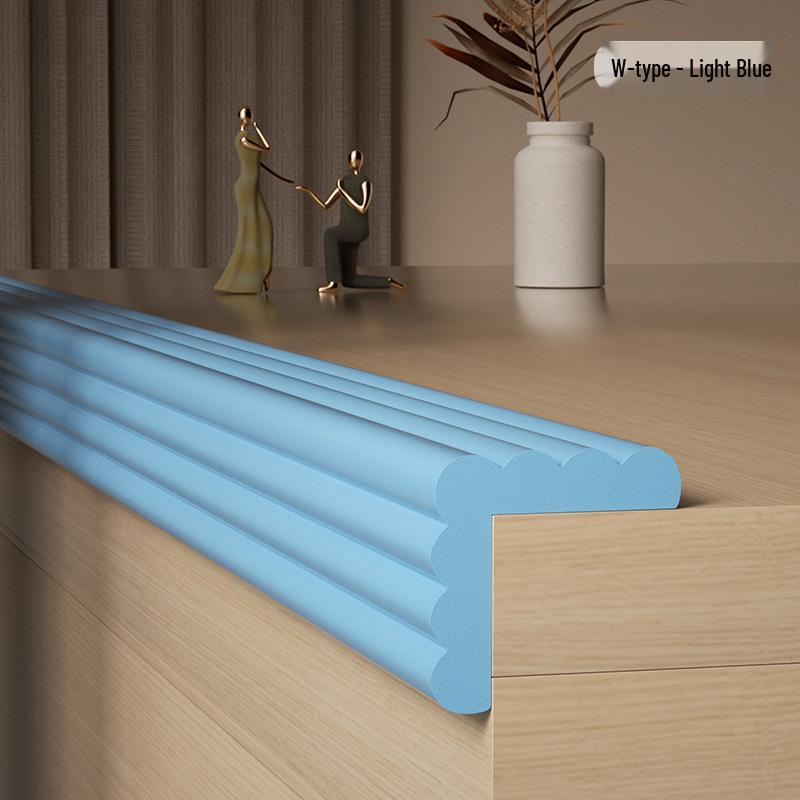

Eco-friendly Baby Safety Corner Protector, Non-toxic Anti-collision Guard for Walls and Tables Self-Adhesive 2m