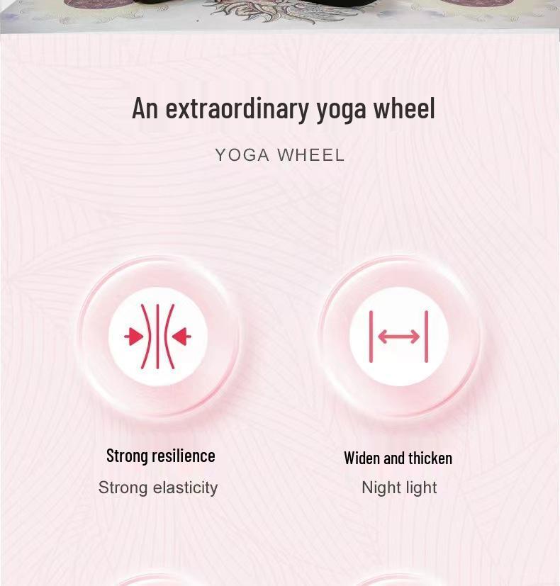 PU Yoga Rad & Pilates Ring für Rückbeugen und Fitness