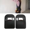 2pcs Black PU Leather Tape Measure Holder Drill Holder Belt Clip with Buckle for Woodworking Construction Electrician
