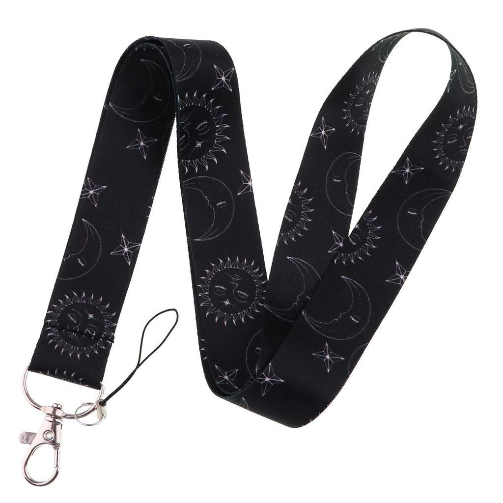 Moon Planet Cell Phone Lanyard: ID, Campus Meal, and Bus Card Holder