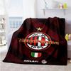 Ac Milan Customize Text Blanket Cozy Customizable Blanket Warmthful Decor Great for Living Room Nap Bed Office Ideal for All Seasons