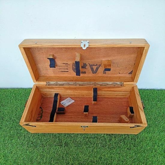 Aluminium Telescopic Alidade Survey & Level Theodolite Transit with Wooden Box