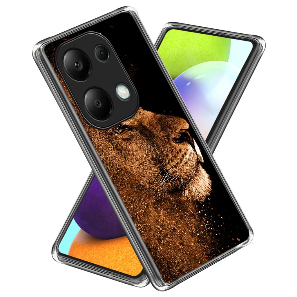 For Xiaomi Redmi Note 13 Pro 4G/Xiaomi Poco M6 Pro 4G Case Shock-Absorbent TPU Pattern Printed Phone Cover