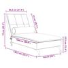 Massage Chaise Lounge with Neck Roll Blue Velvet