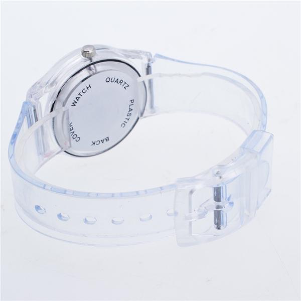 1 PC Jelly Silicone Watch Transparent Belt Skull Casual Women Dress Watch Girls Clock Wristwatches
