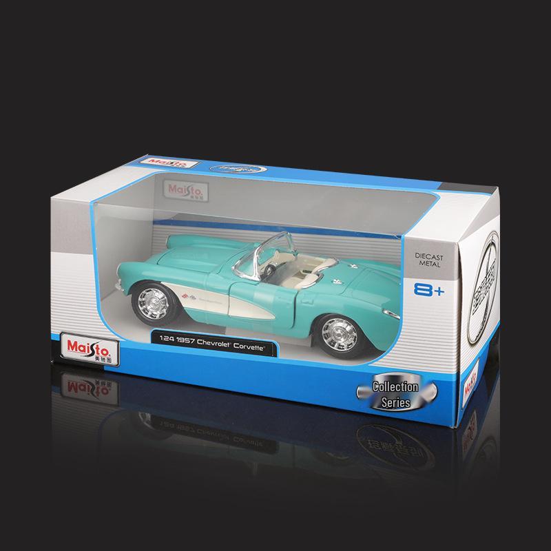 Maisto 1:24 Corvette Nostalgic Simulation Alloy Car Model Ornament Collection Toy