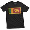 Sri Lanka Flagge T-Shirt Sri Lanka Wappen Nationalität Patriotisches Unisex Shirt