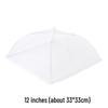White Foldable Mesh Food Cover - Mosquito-Resistant Transparent Picnic Table and Vegetable Protector.