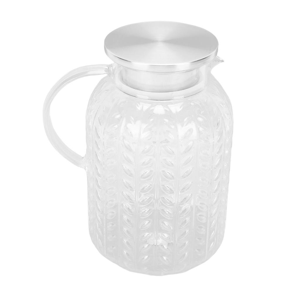 1.8L Capacity Clear Beverage Pitcher Heat Proof Heat Proof Pitcher For Beverage Service