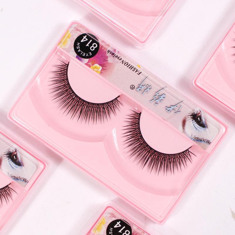 814 Thick False Eyelashes - Hard Stem for Daily and Bridal Makeup