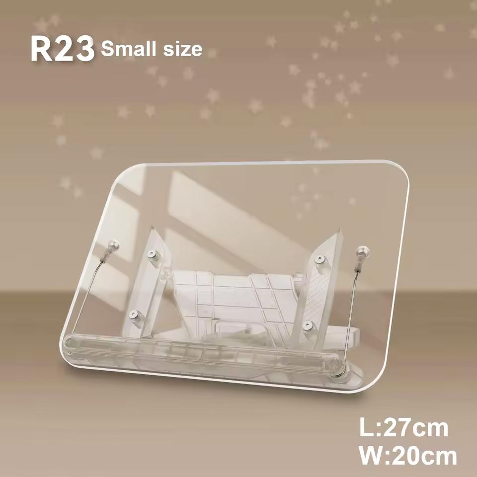 

НОВАЯ акриловая подставка для книг с хранением для чтения, регулируемый держатель для книг с вращающимся на 360° основанием, складная настольная подставка-подъемник серый