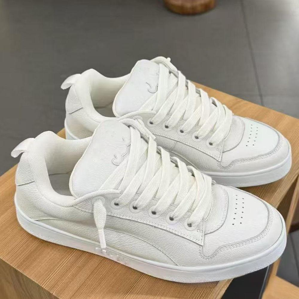 

Arc de Triomphe bread casual sports shoes lace-up thick baseplate shoes cashmere matte leather sports shoes 35