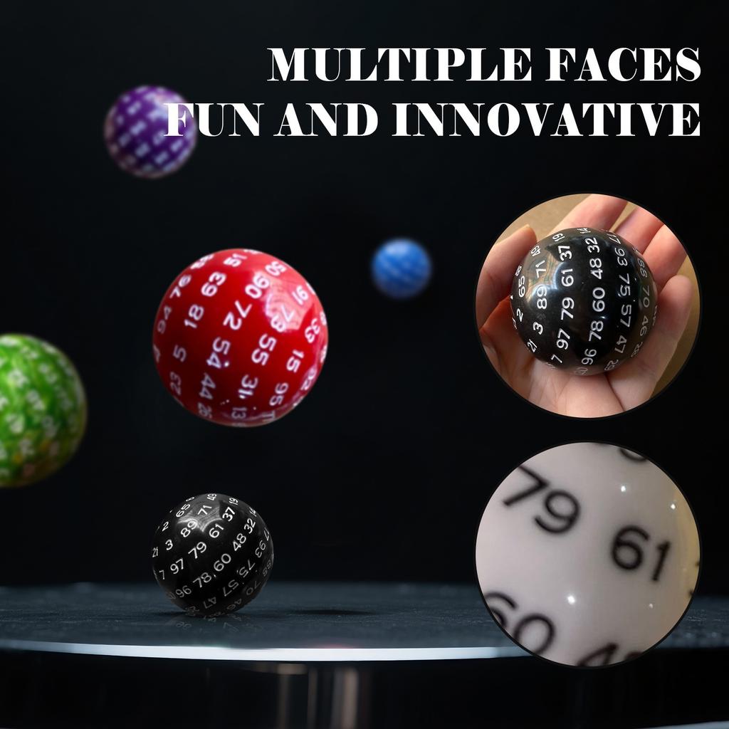 100-seitige Würfel für Drachen, Tabletop-Rollenspiele – Einzigartiges polyedrisches Rollenspiel-Würfelset