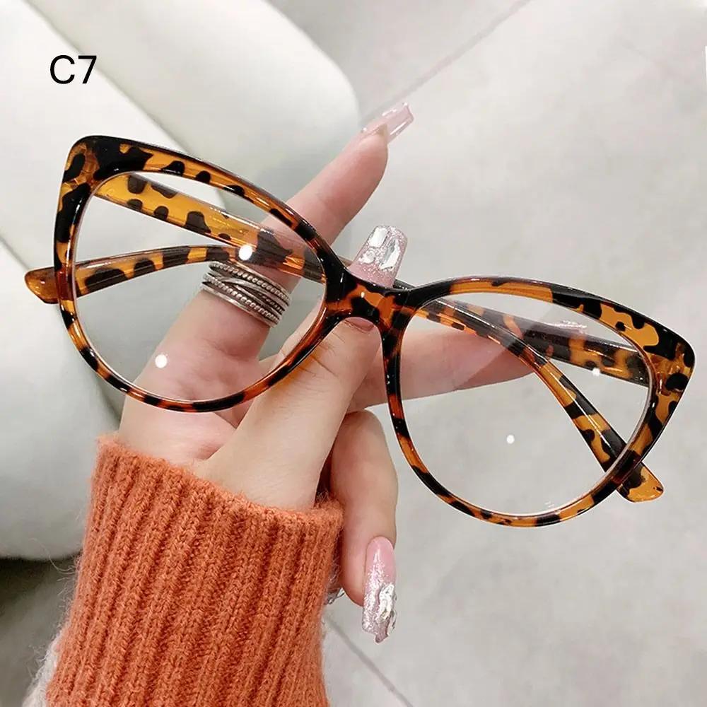

Blue Light Blocking Glasses Retro Style UV400 Plain Glasses Optical Eyeglass Frame for Women Men