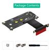 NGFF M.2 NVME M-Key SSD To PCIExpress X1 Extension Cable Board with Magnetic Pad Supports 2230 2242 2260 2280 NVME SSD