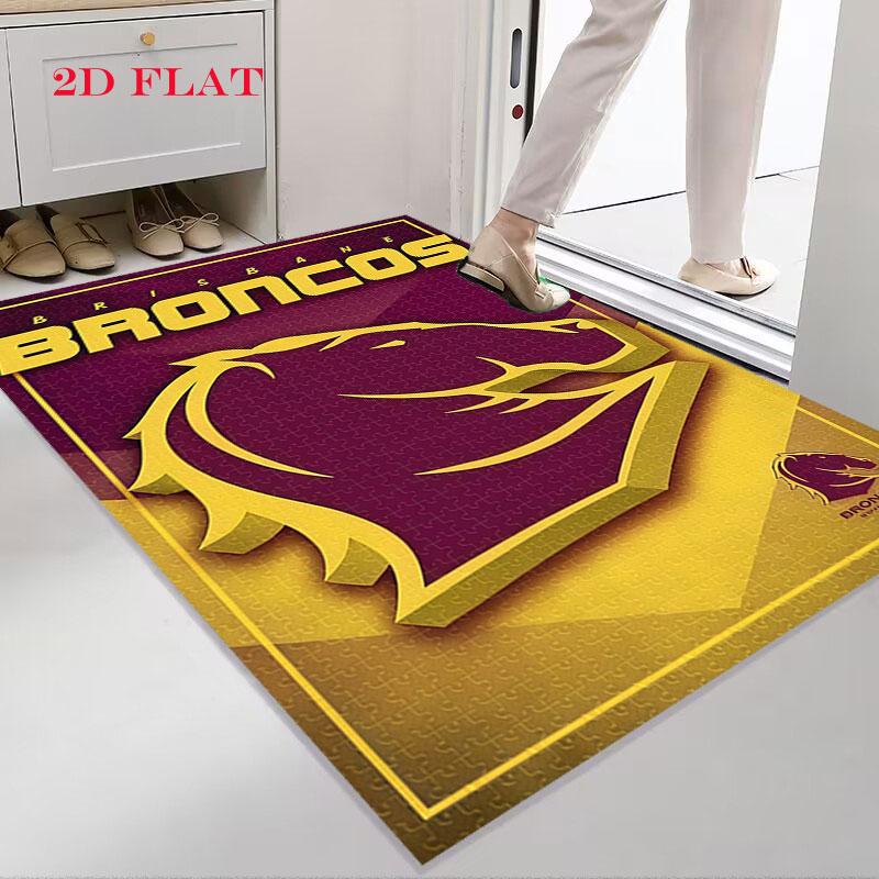Brisbane Broncos Pride Carpet Rug for Living Room Bedroom Home Sofa Decoration,Kids play Nonslip Floor Mat