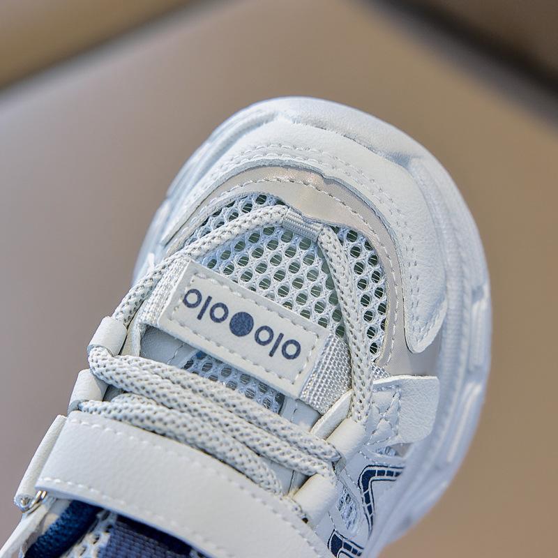 Breathable Hollow Single Mesh Kids Sports Sneakers Non Slip Unisex Boys Girls Running Shoes