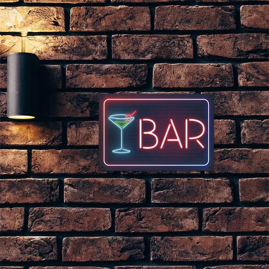 1 Stück Vintage Badezimmer Wanddekoration, Vintage Kunst Blechschild, Familienbar, Bar, Café, Bauernzimmer Metallplakette, klassisches Poster