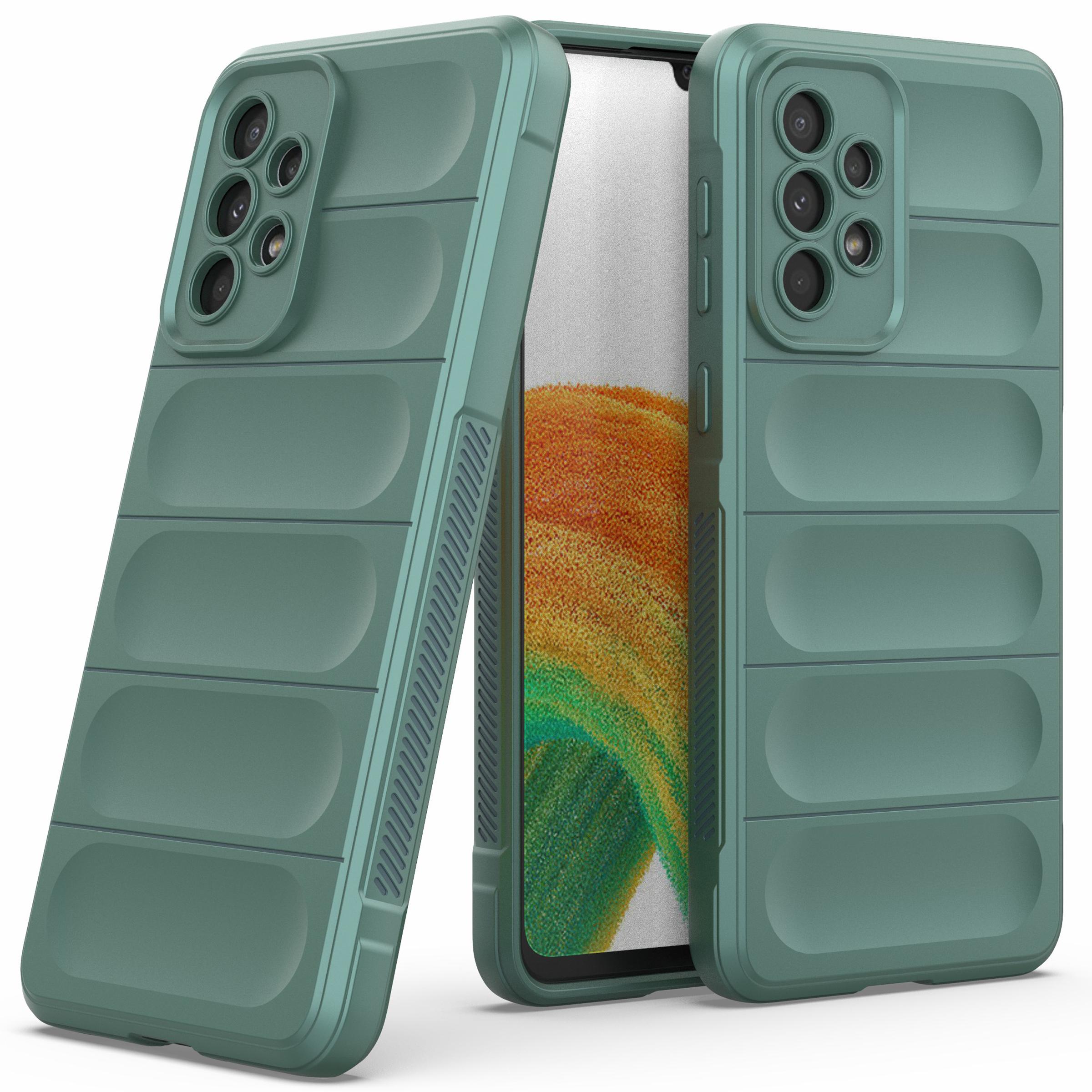 

For Samsung Galaxy A53 5G Anti-scratch Drop Protection Rugged TPU Phone Protector Case Back Phone Cover Dark Grey