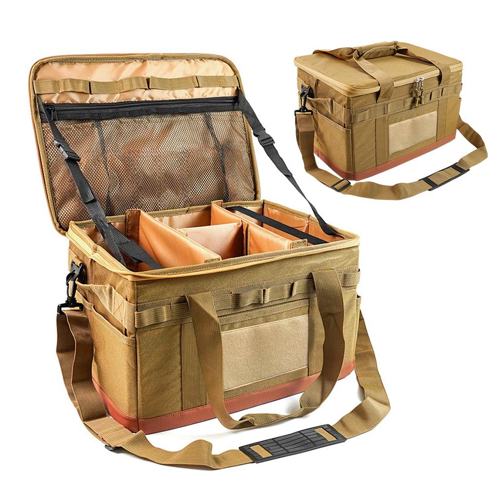 Outdoor Tactical- Tool Bags Camping Gas Tank Storage Bag Large Ground Nail Gas Canister Picnic Cookware Multifunction Kit Bags