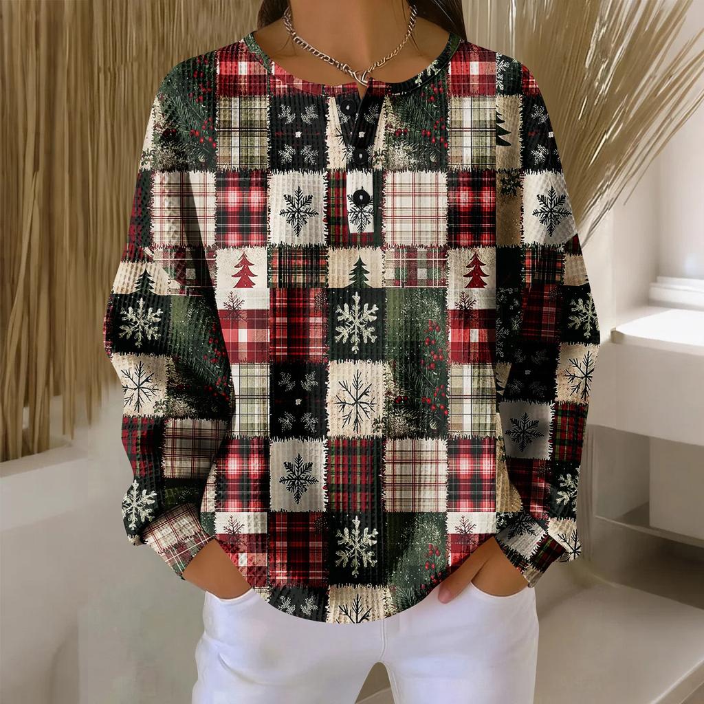 Women's Casual Shirts Long Sleeve Tops Button Up V Neck Loose Knit Fall Favorites For Women