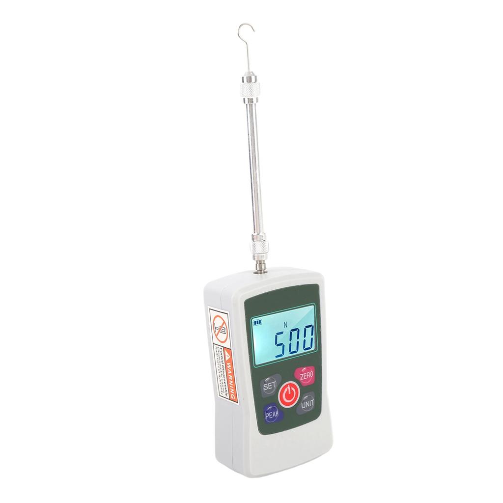 50N Digitales Kraftmessgerät Handheld Zug-Druck-Kraftmesser 3 Modi 4 Einheiten Hintergrundbeleuchteter Bildschirm Automatisch