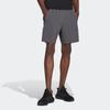 Adidas SS23 Solid Color Logo Print Fitness Sports Shorts Men Shorts Gray IC6978