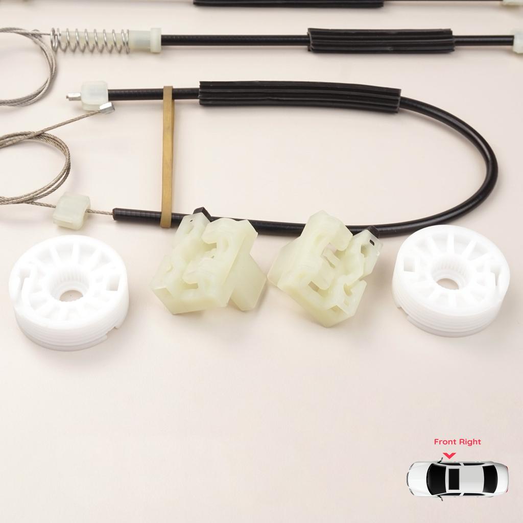 BWR5321 Power Window Lifter Regulator Repair Set Front Right for Chevrolet Cruze MK1 J300 J305 J308 2008-2016 4/5 Door 95382557