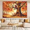 2D Plane, 1 Autumn Party Banner Background, Autumn Squirrels and Oak Trees, Pumpkins, Hay Bales, Maple Leaveszyc