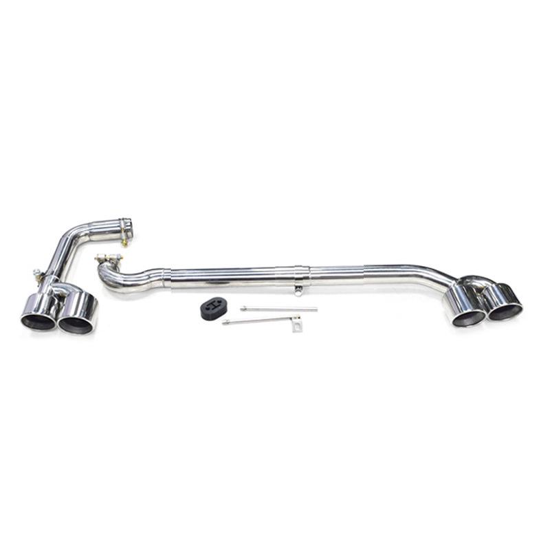 BMW X3/X4 Dual-Outlet Tailpipe Exhaust: Stainless Steel & Carbon Fiber Square Tip