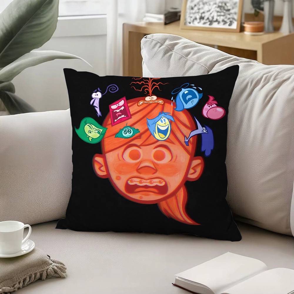 Süßer H-Inside Out-W Kissenbezug Kissenhülle Weich Süß Dekokissenbezug Für Auto Sofa Kissenhülle Polyester Mit Reißverschluss