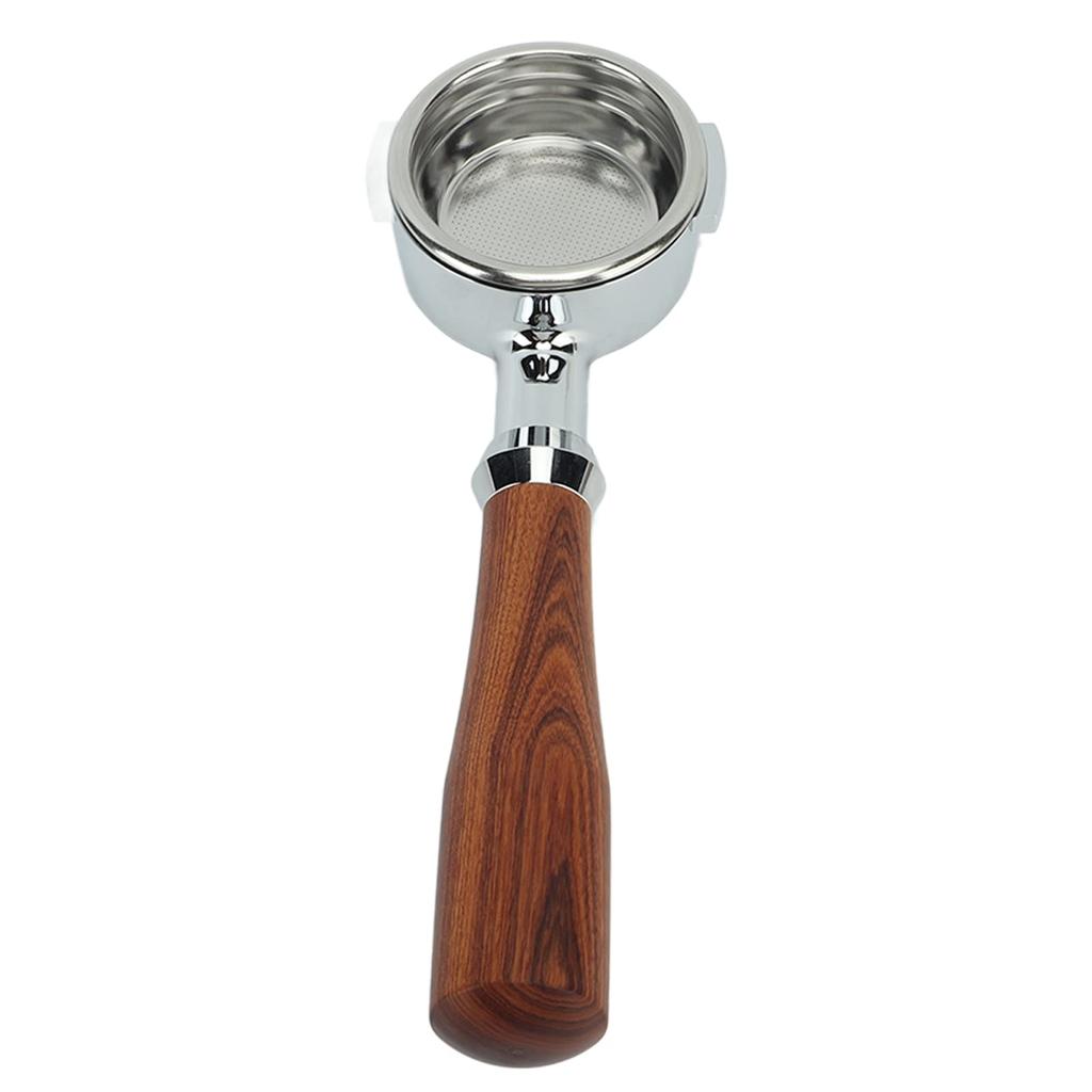 Coffee Portafilter, Handheld Coffee Portafilter, Bottomless Portafilter, Improved Extraction, Aluminum Alloy, Easy To Clean, 58mm, Coffee Supplies