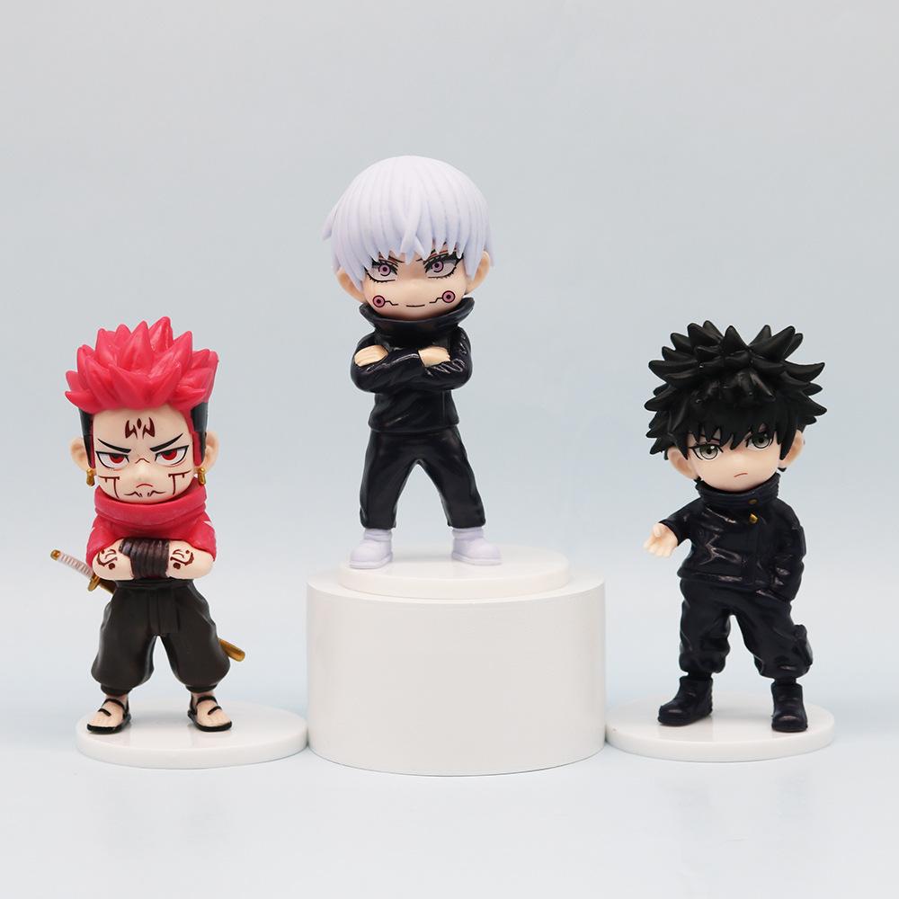 7ks/sada anime džúdžucu kaisen gojo satoru PVC modely ozdoby pro děti narozeninové vánoční dárky