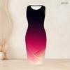 Women Plus Size Two Piece Set Sleeveless Bodycon Dress Long Sleeve Draped Cardigan Printed Black Teal Gold