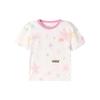 Dessal Girls' Watercolor Star Print Short Sleeve T-shirt