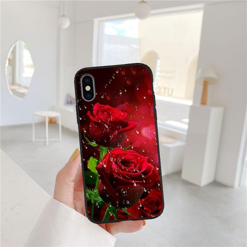 PP52 Rose Colorful Soft Shell Phone Case for OPPO A3 Pro A72 A74 A76 A77 A77S A78 A79 A94 A95 A18 A40M A58