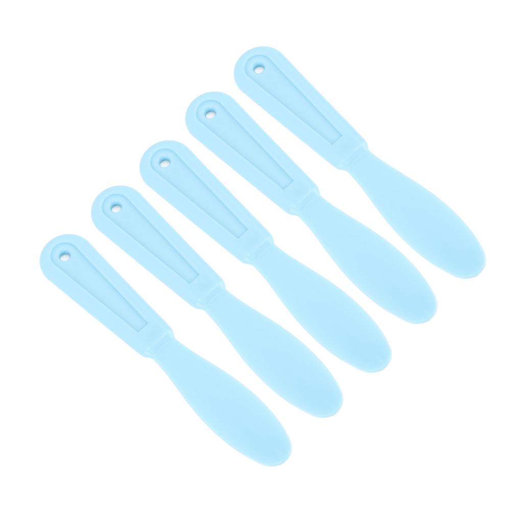 5pcs Dental Plastic Plaster Spatulas Mixing Knife for Alginate Impression Plaster Materials Light
