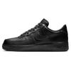 Nike Air Force 1 Slip Resistant Abrasion Resistant Low Top Skateboard Shoes Unisex Black White CW2288-001(Team856-1.0)