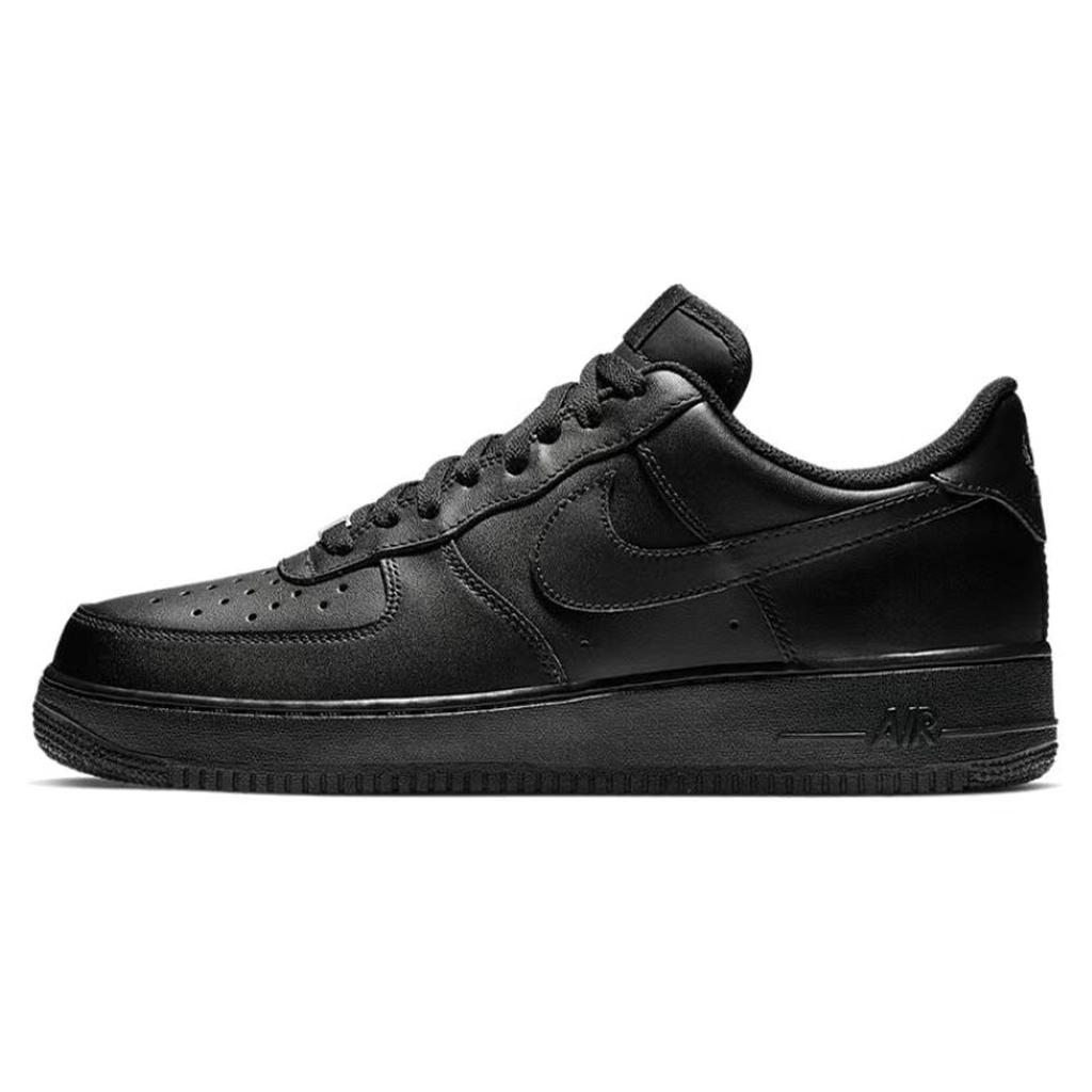 Nike Air Force 1 Slip Resistant Abrasion Resistant Low Top Skateboard Shoes Unisex Black White CW2288-001(Team856-1.0)