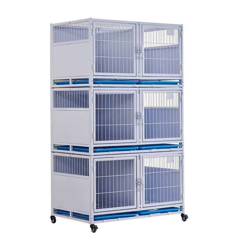 Multi-Tier Galvanized Pet Cage for Boarding, Breeding & Hospitalization