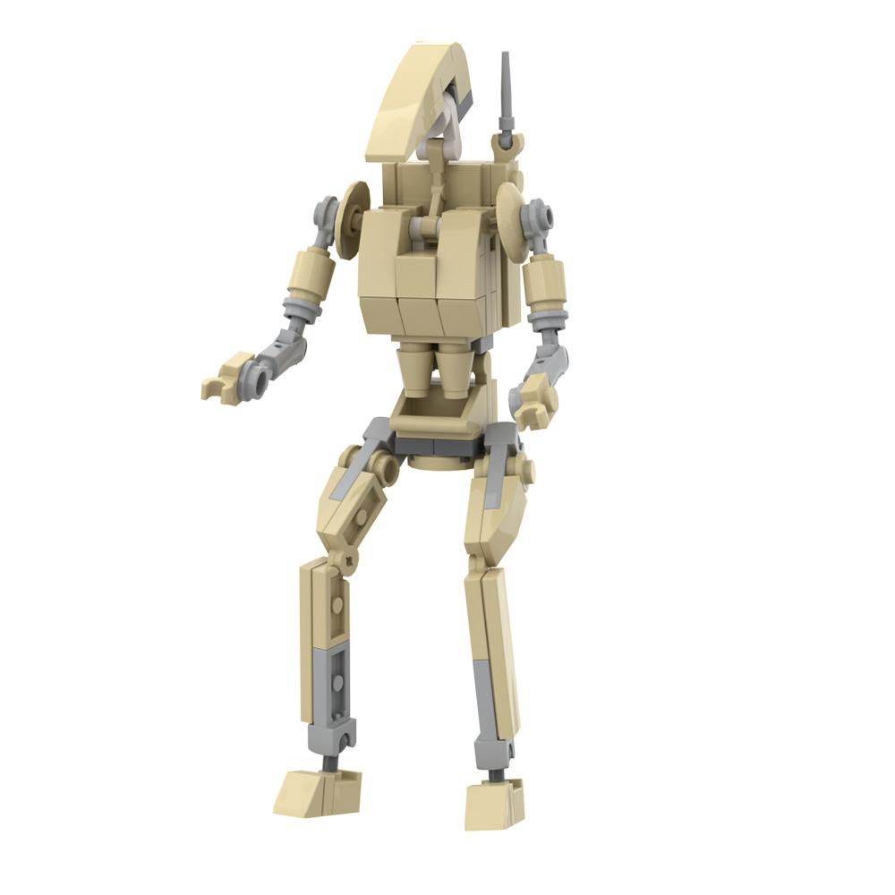 MOC B1 Kampfroboter Modellbausteine Weltraumkrieg Außerirdische Figur Kampfaktivität Mecha Zusammengebaute Steine Spielzeug DIY Kindergeschenk