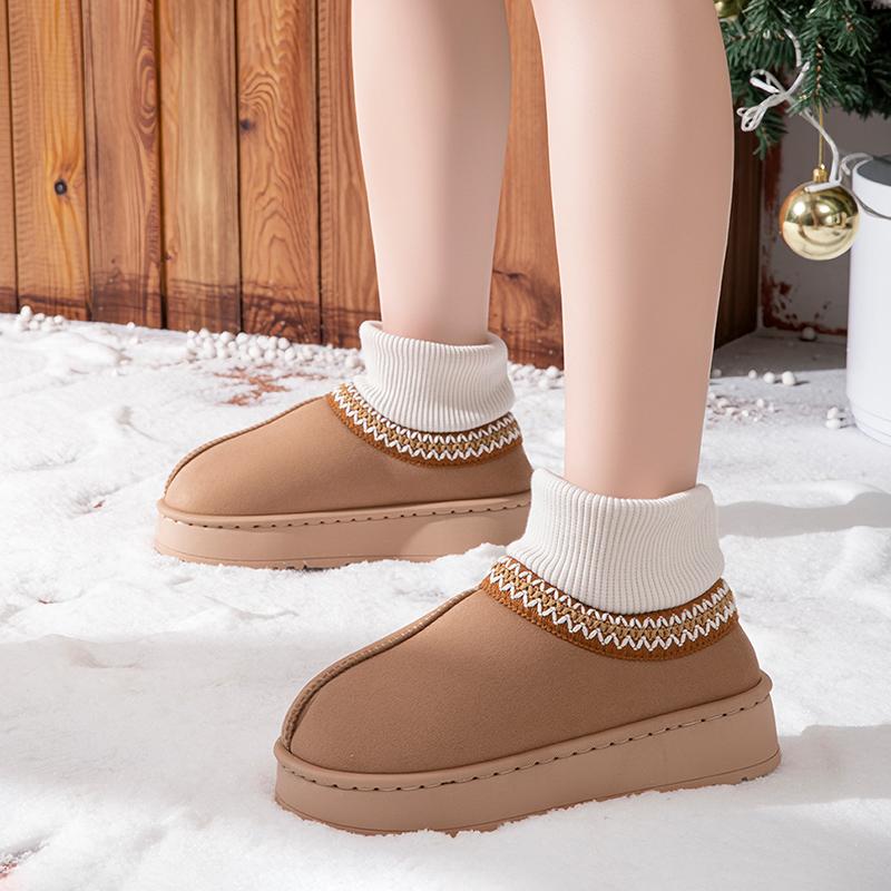 Winter Plush Ankle Boots Female Casual Women's Slippers Home Fluffy Luxury Designer Woman Shoes Indoor Fuzzy Fur Snow Booties